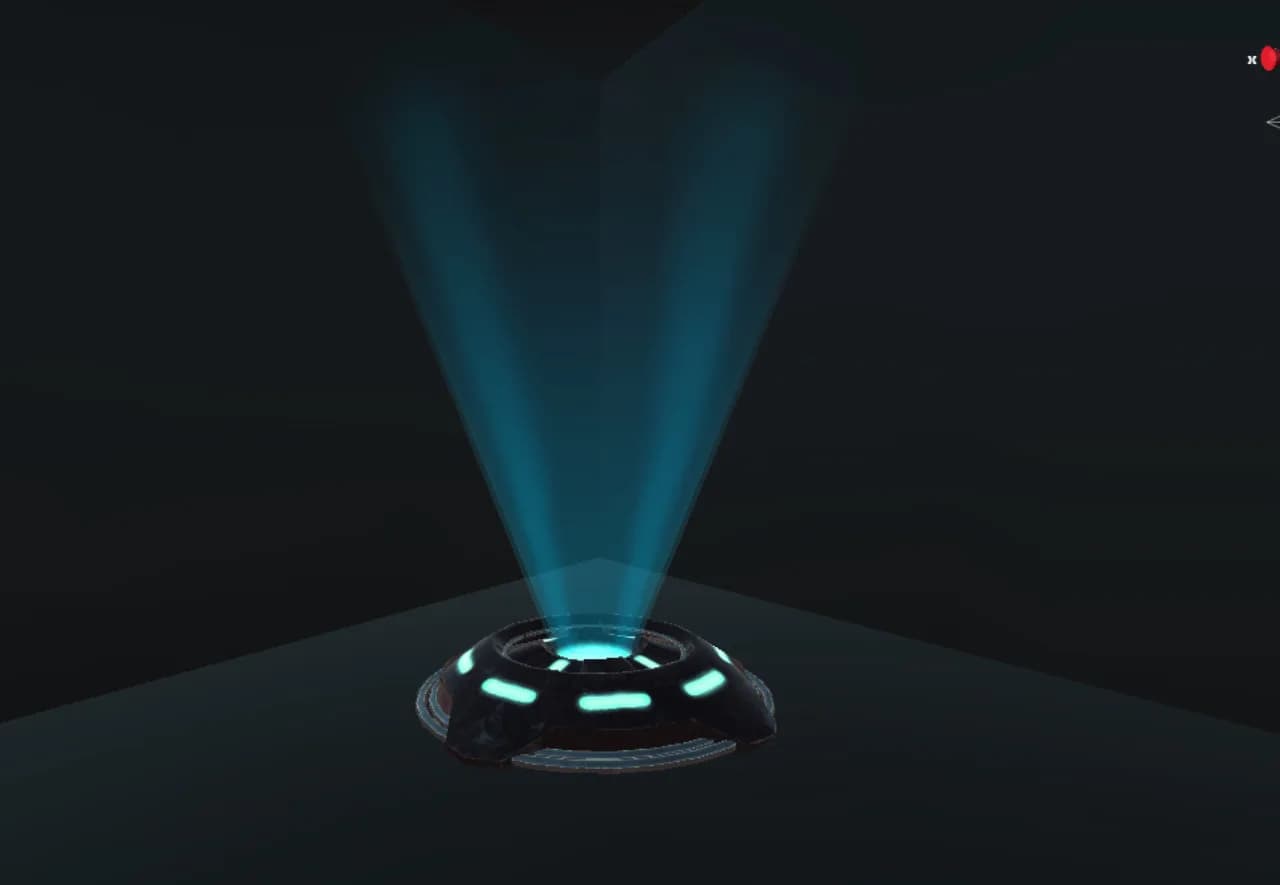 Augmented-Reality-Hologramm-Projektor im Spiel