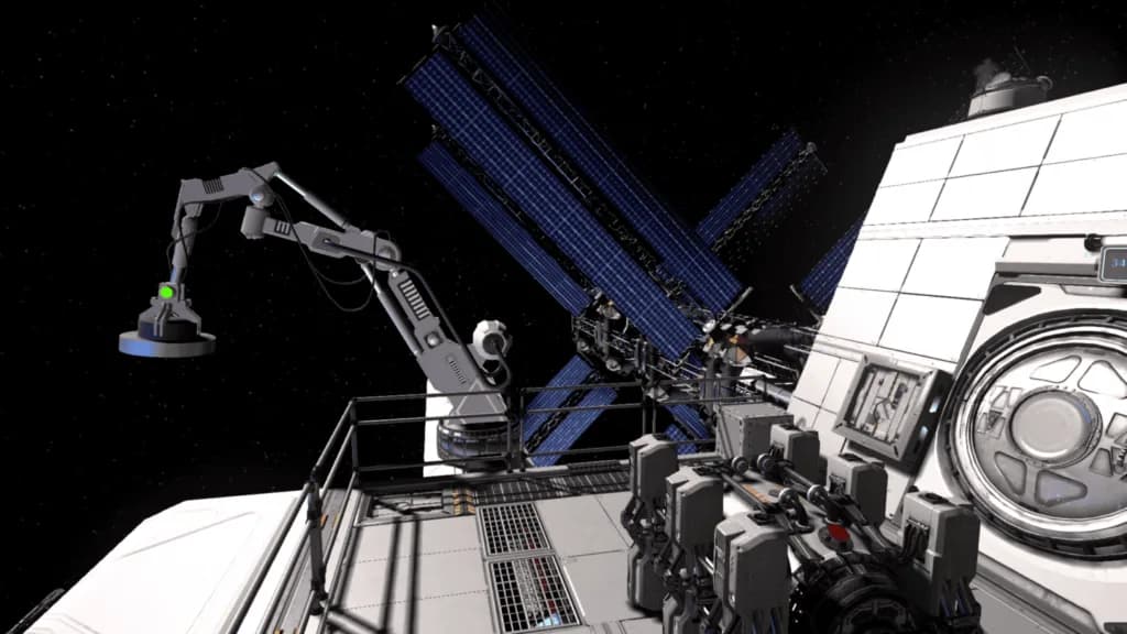 Space Station Tiberia - Außenansicht der Raumstation im Weltall